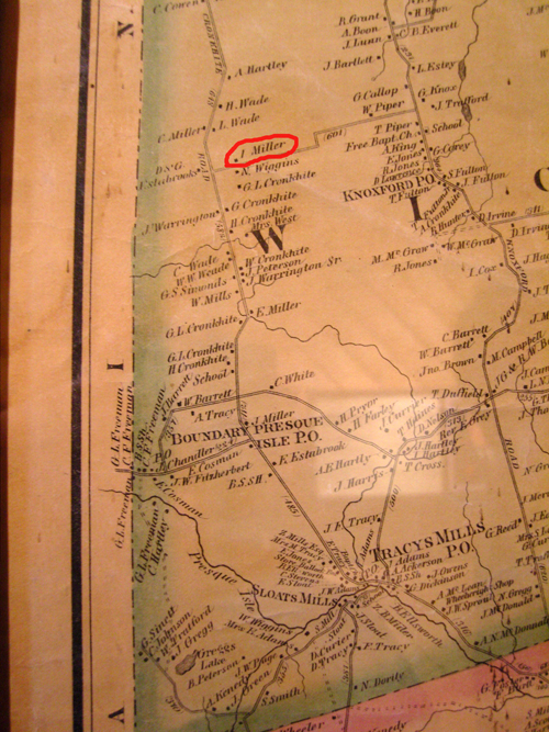 Ira-Miller-Wicklow Parish NB 1876 map Wicklow Parish, New Brunswick