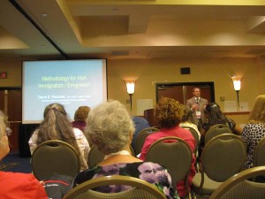 David Rencher of FamilySearch.org teaching at SCGS Jamboree 2010