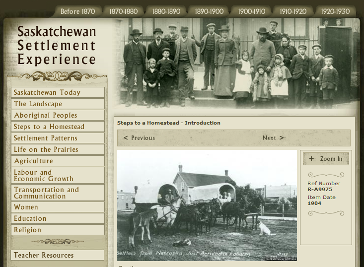 Saskatchewan Settlement Experience Webpage Saskatchewan Settlement Experience Webpage