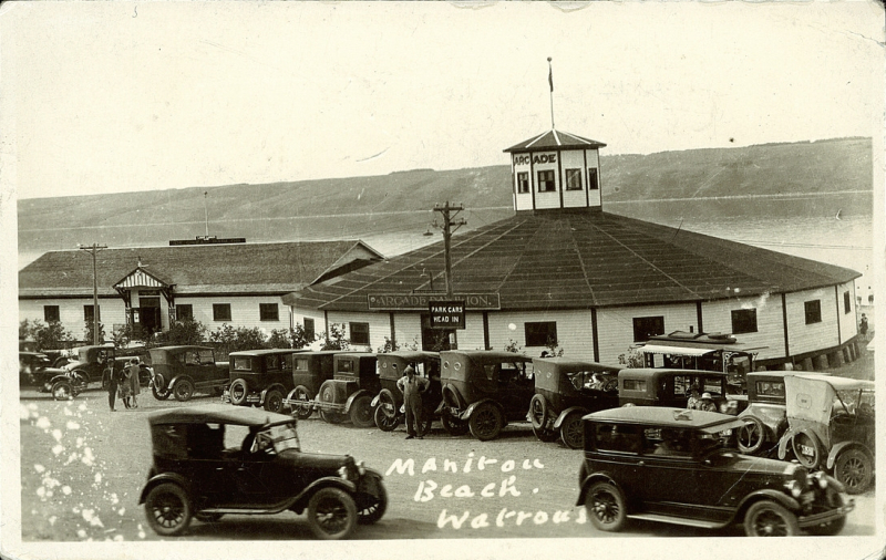 Manitou Beach Watrous Saskatchewan Manitou Beach 1920s View of the Arcade Dance Pavilion.