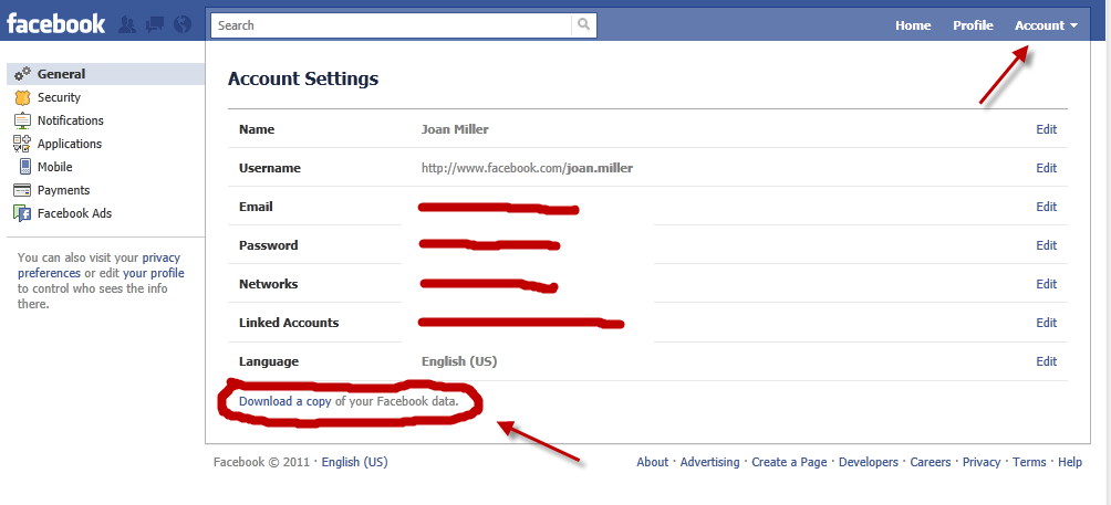 How to download your Facebook Data